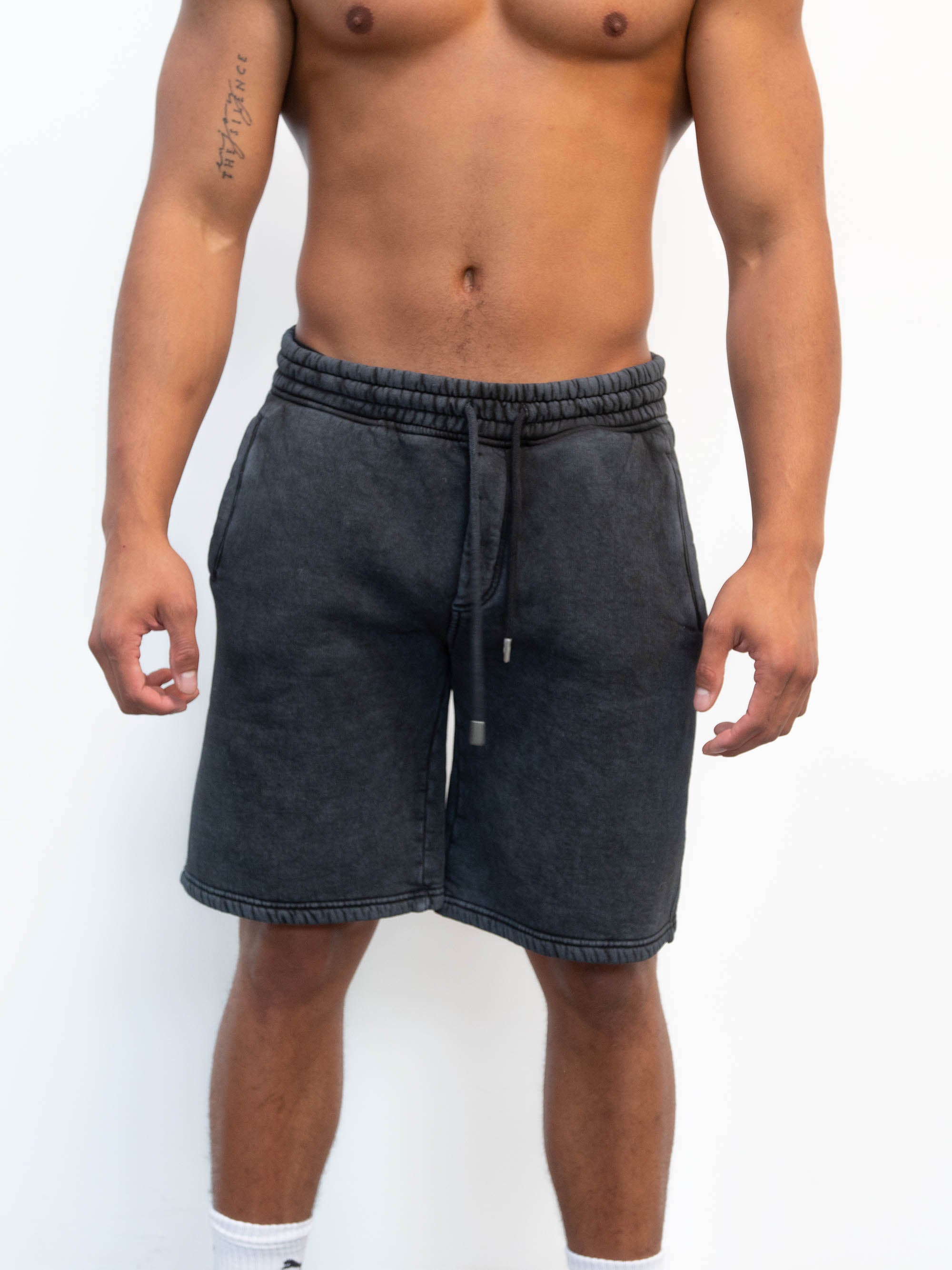 Washed black pants