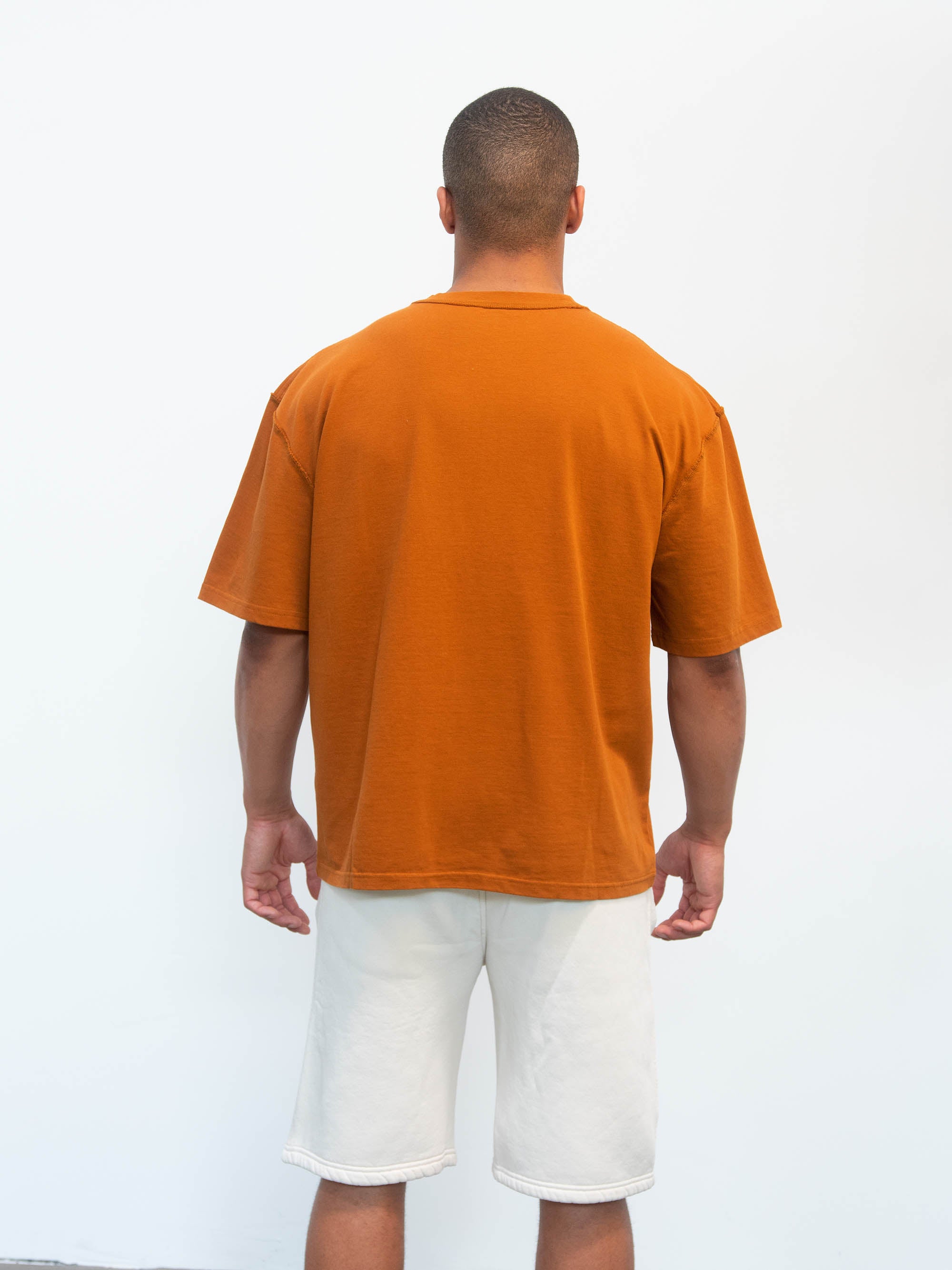 BLANK TEE WASHED CARAMEL CAFE