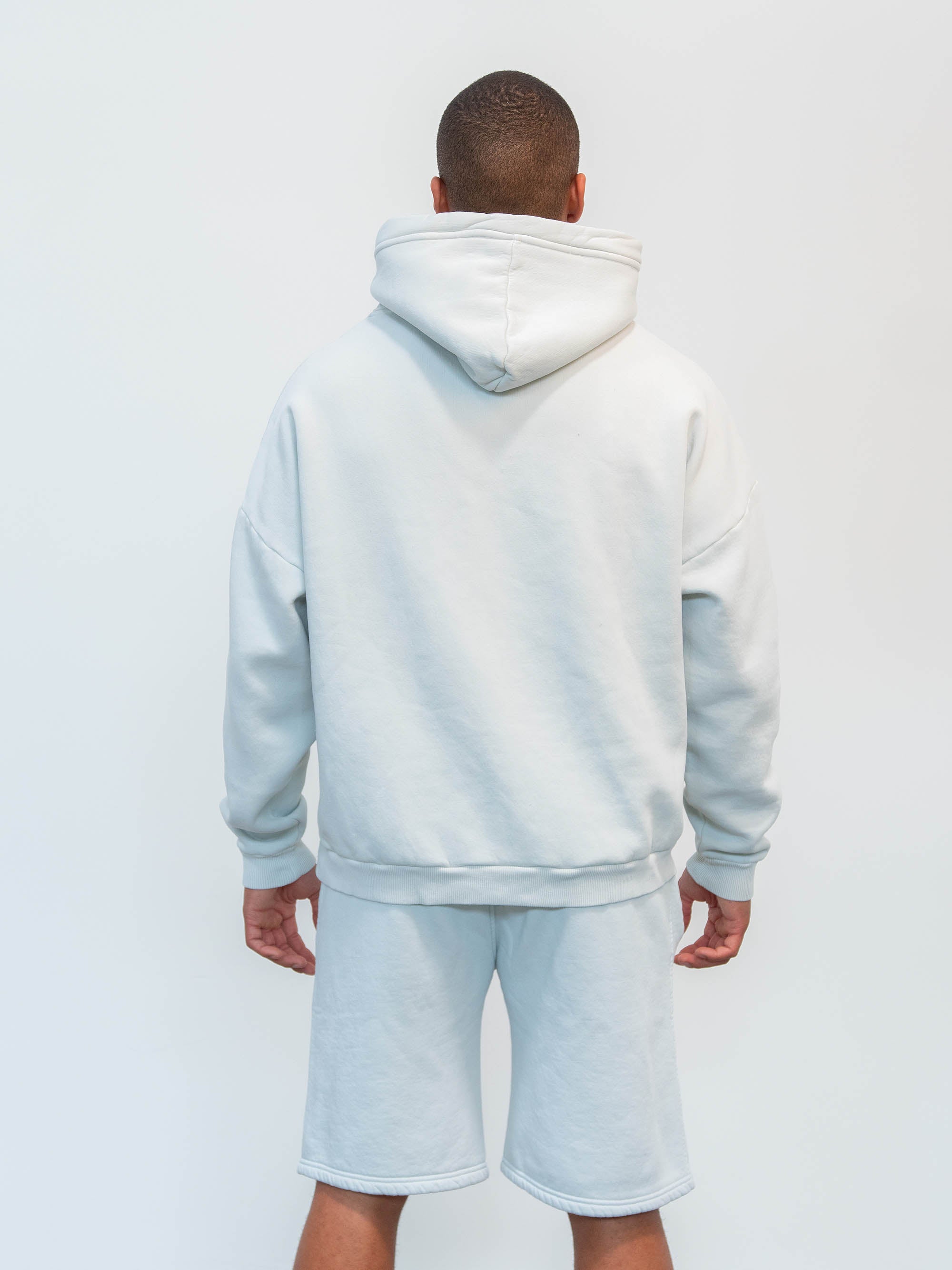BLANK HOODIE WASHED BLUE BLUSH
