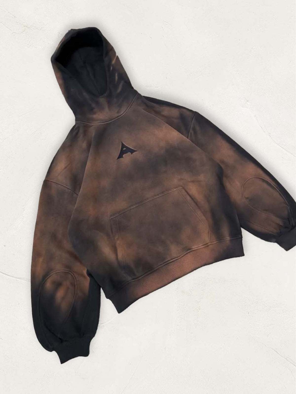 Sun faded washed hoodie sample