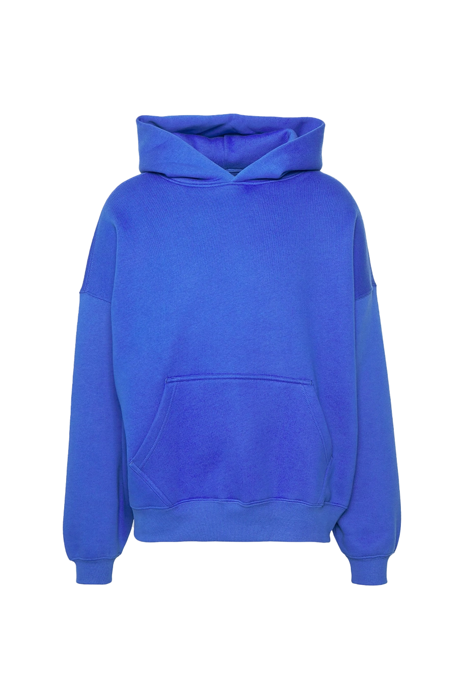 Blank hoodie in cobalt blue