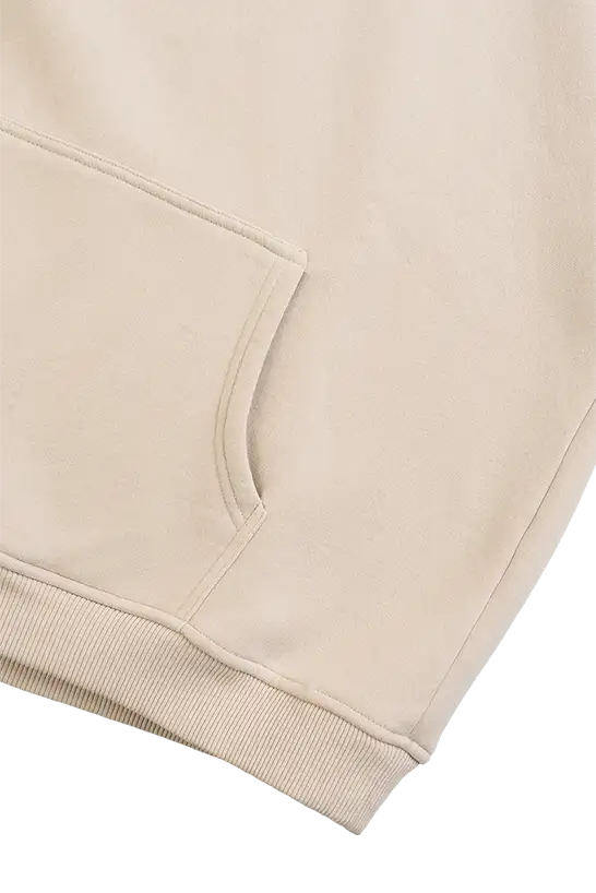 Seam details of the LEMUTA Blank hoodie