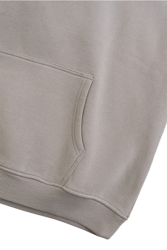 Details of hoodie Blank and the seams