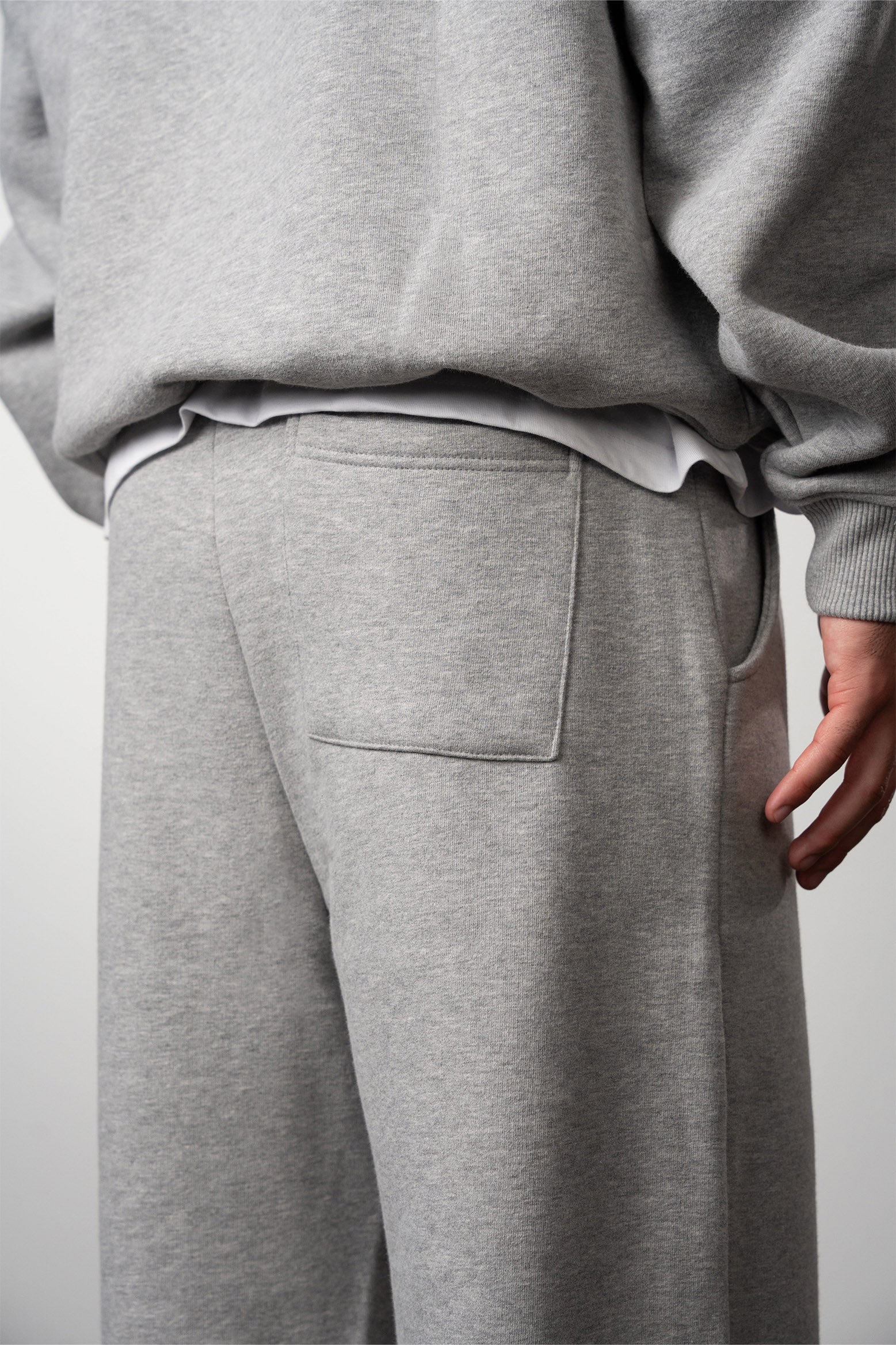 Details of a Blank pant that has a pocket an the back
