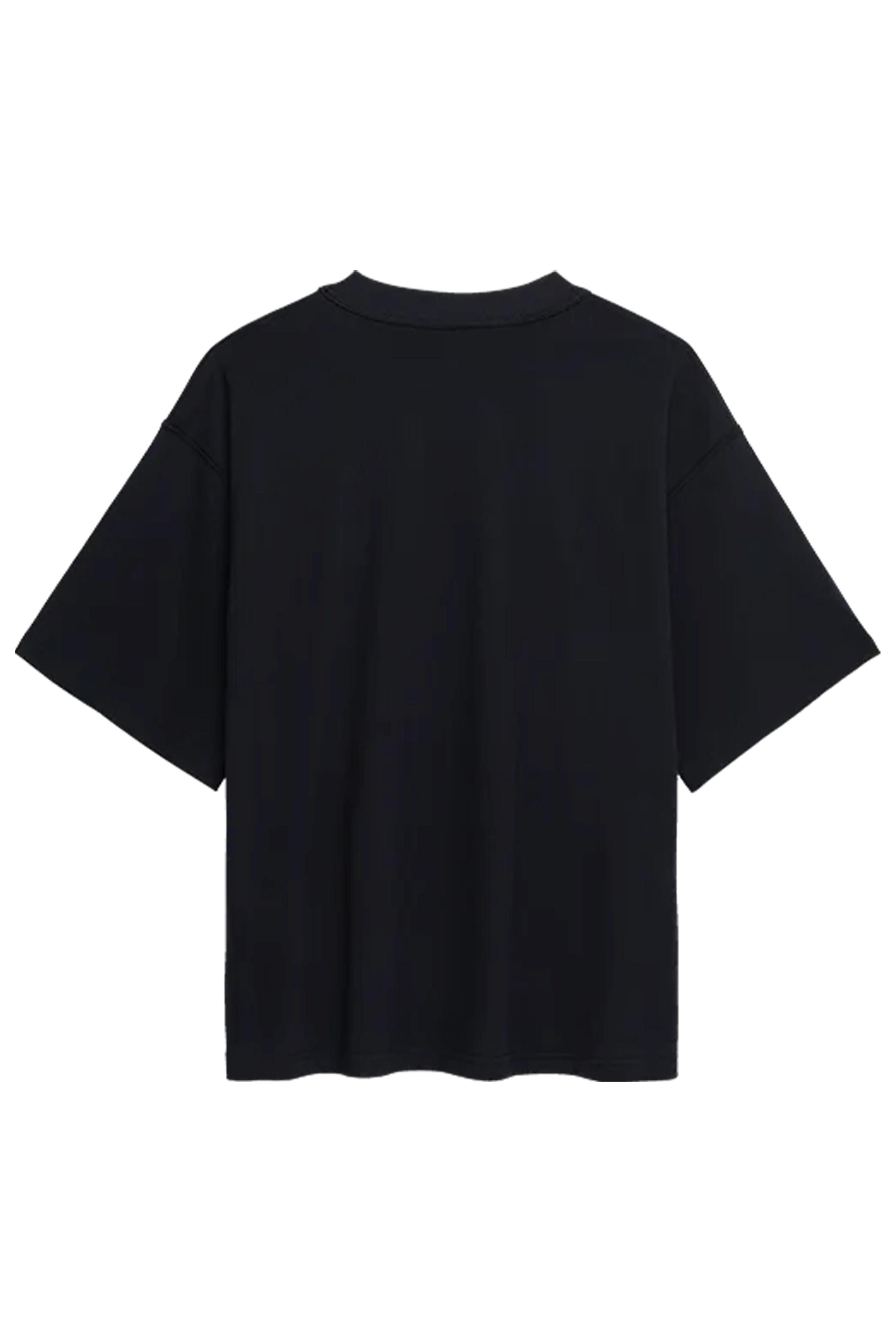 Overized black blank tshirt for clothing brand with customization option