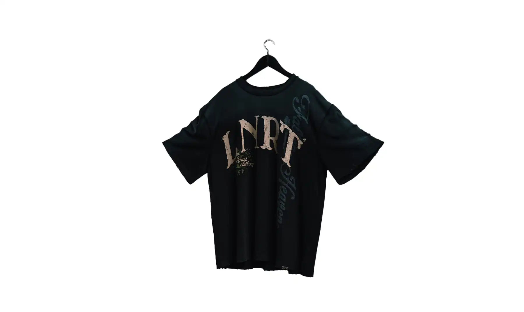 A free sample (prototype) of an oversized streetwear tshirt made by Lemuta manufacturer in Europe