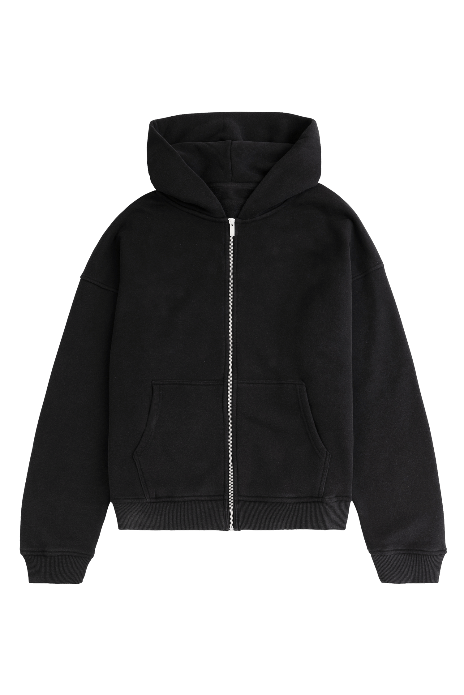 Premium Black Zipper Blank with oversized fit with 80% cotton 20% polyester