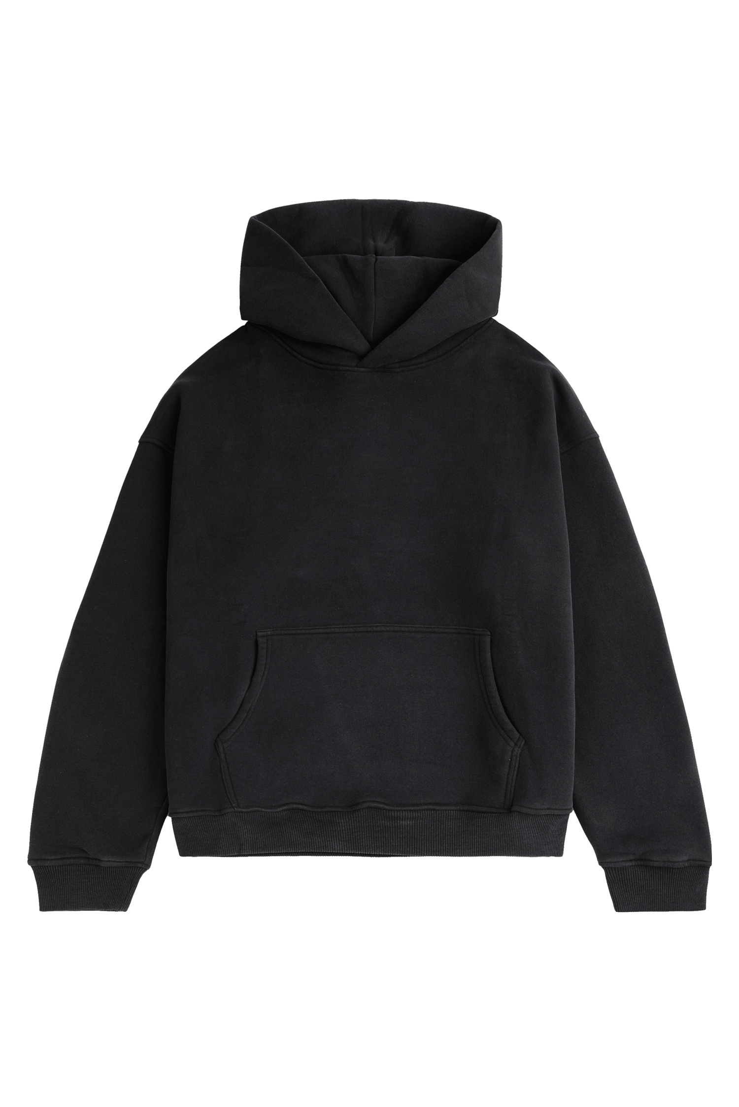 Premium hoodie Blank in black with oversized fit made in Europe