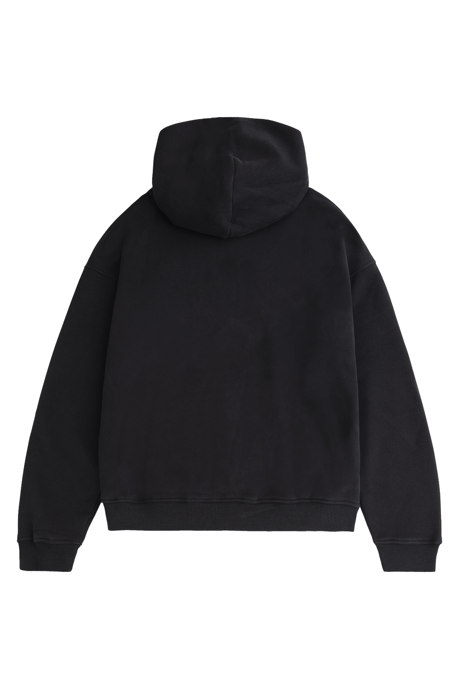 Sustainable washed black hoodie Blank - perfect for custom prints