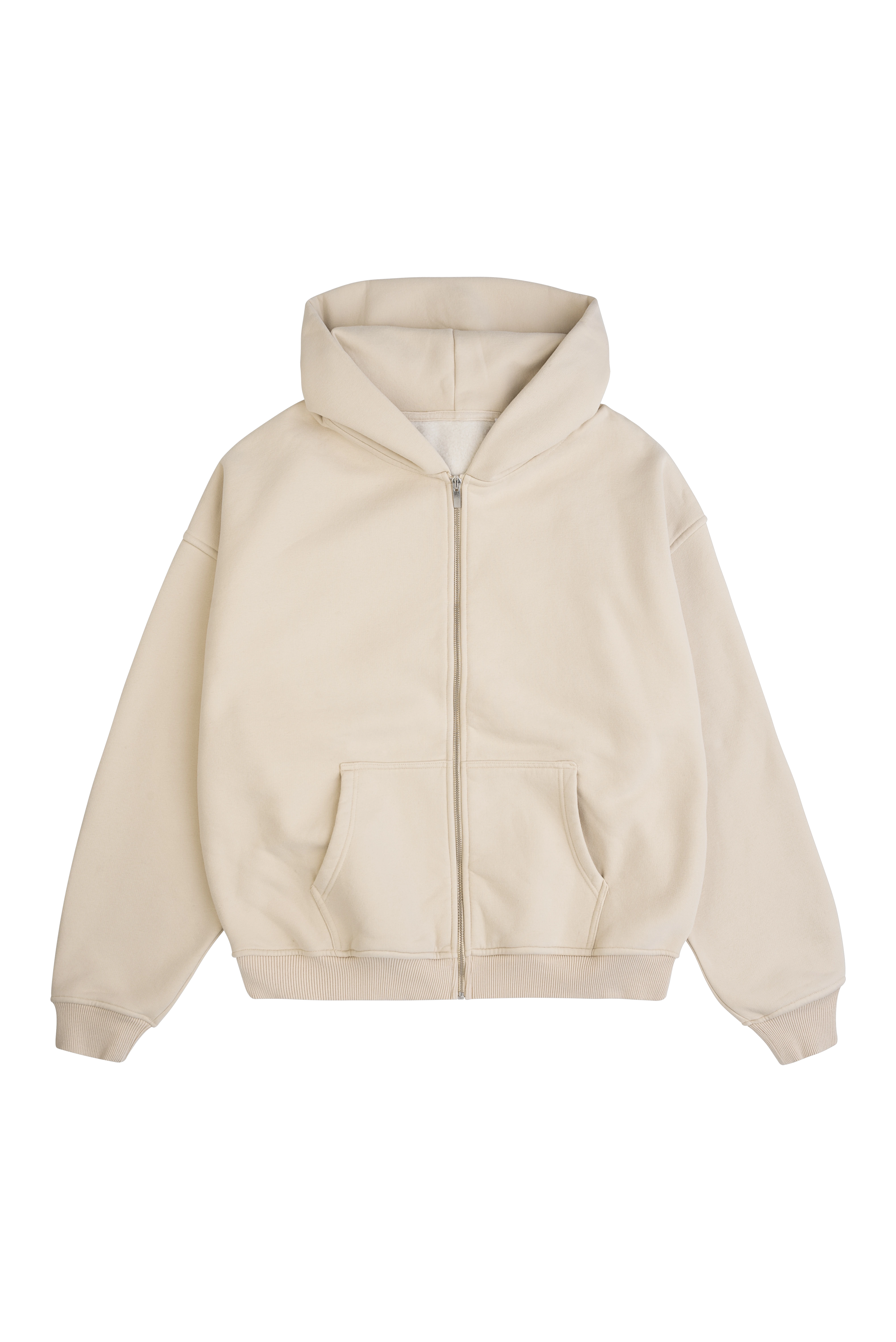 Blank Zipper washed stone with oversized fit