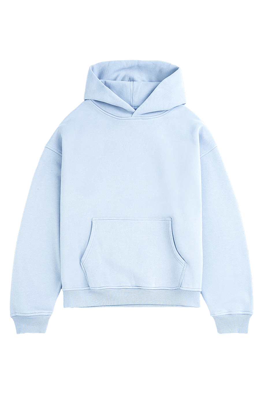 Baby blue Blank hoodie for clothing brand that is customizable with custom designs