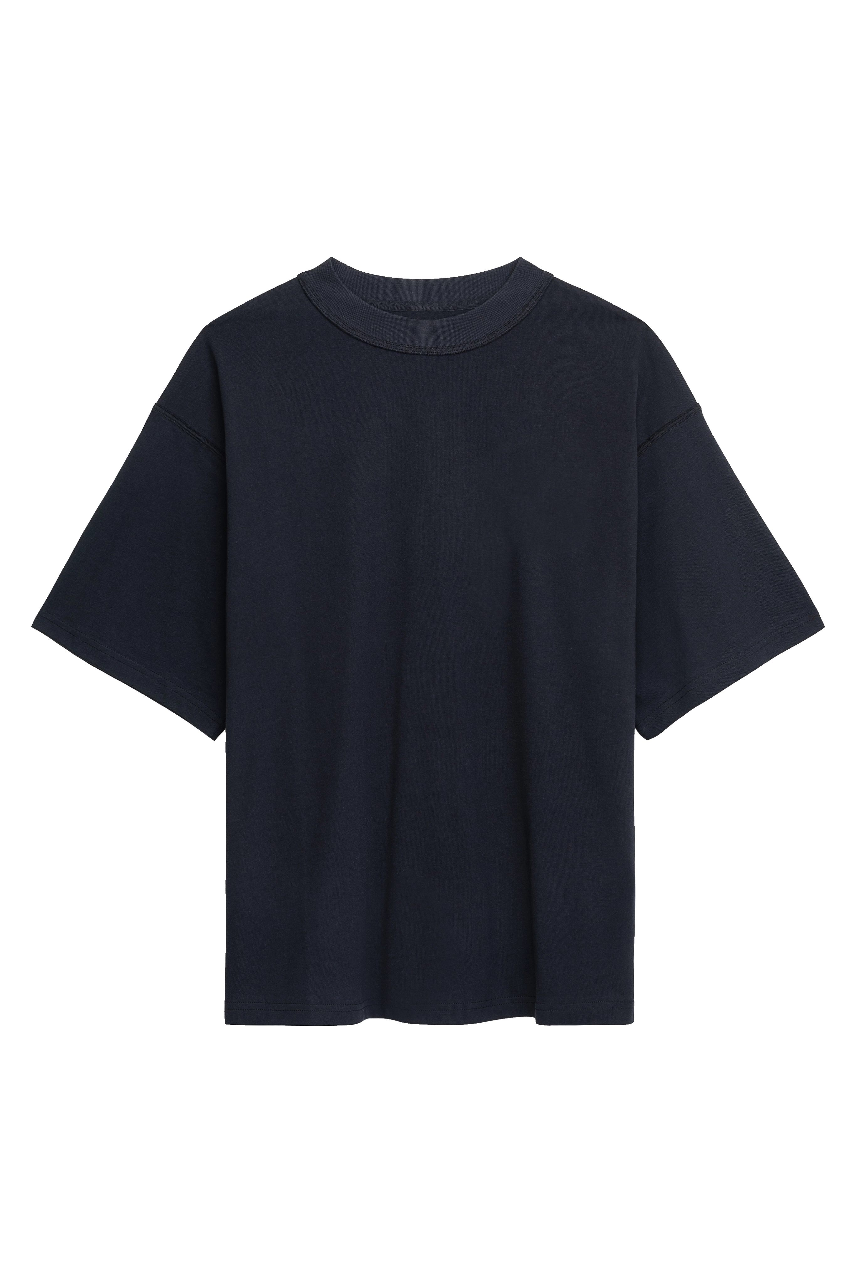 Oversized washed black blank T-shirt made from 100% cotton – premium quality for custom fashion