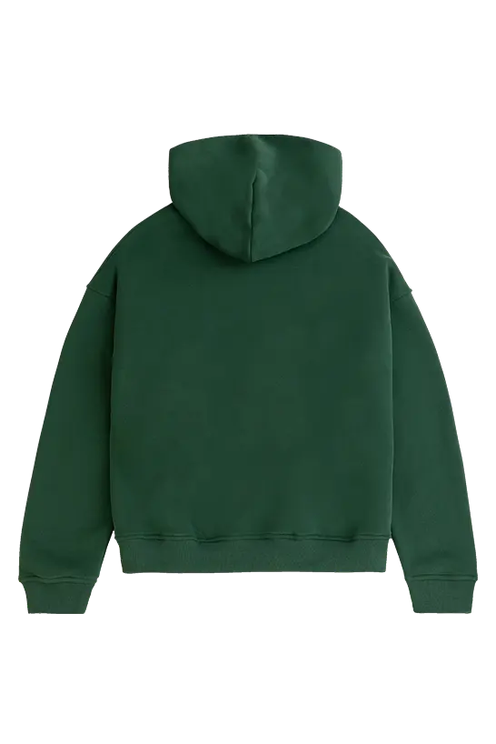 Back view of a green blank zipper from Lemuta