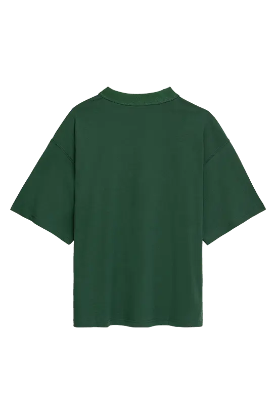 Oversized Blank Tee with no branding in color green