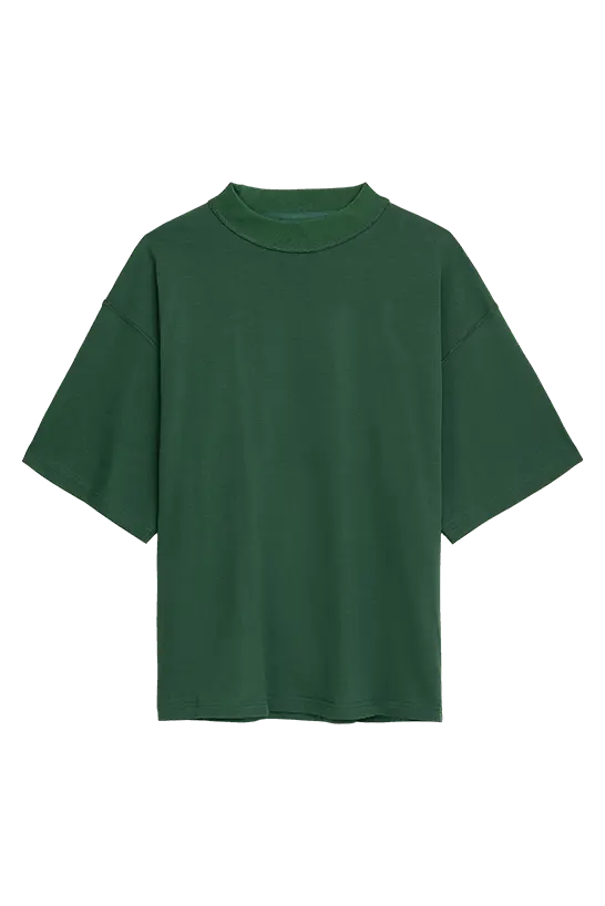 Green Tshirt Blank for clothing brands made of 100% cotton