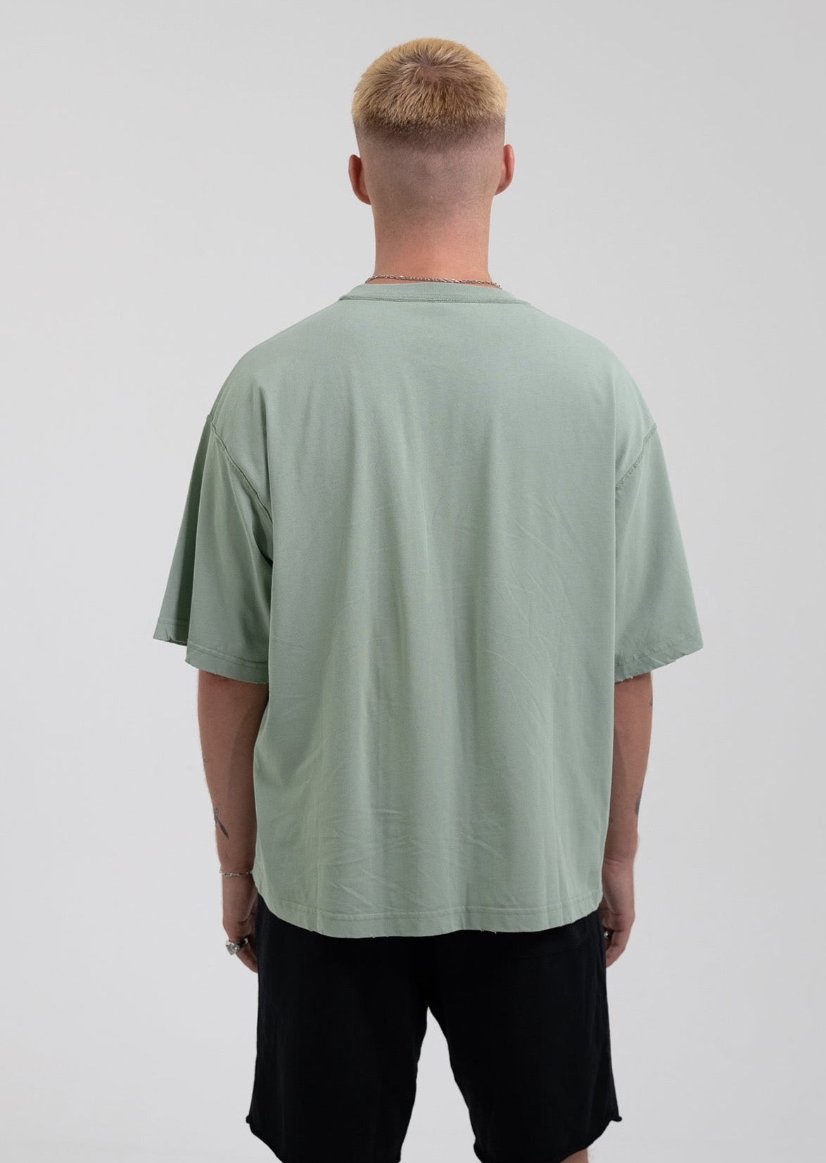 BLANK TEE WASHED SAGE GREEN