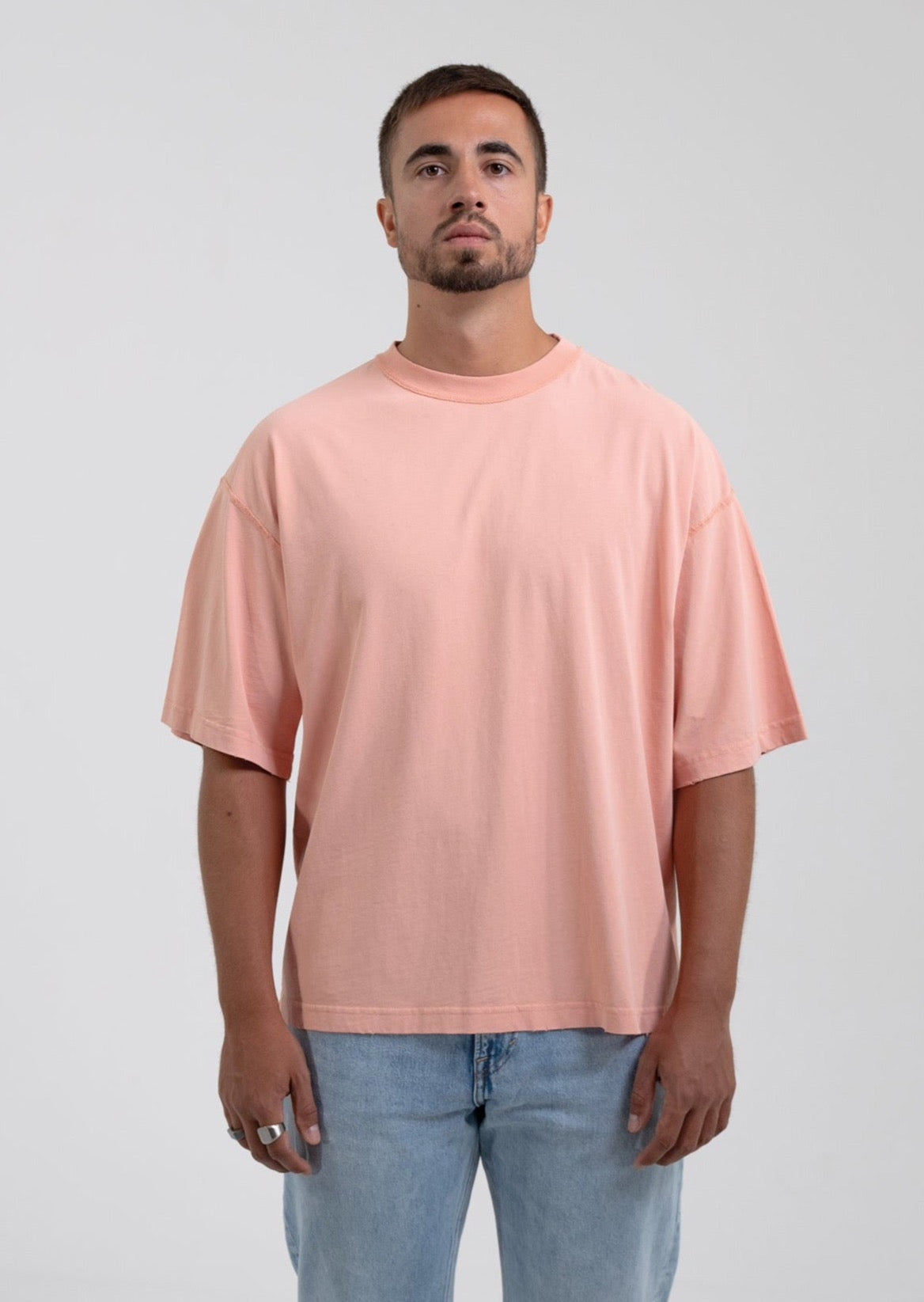 Customizable Blank tshirt in peach without print or labels