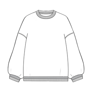 Sweater techpack illustration